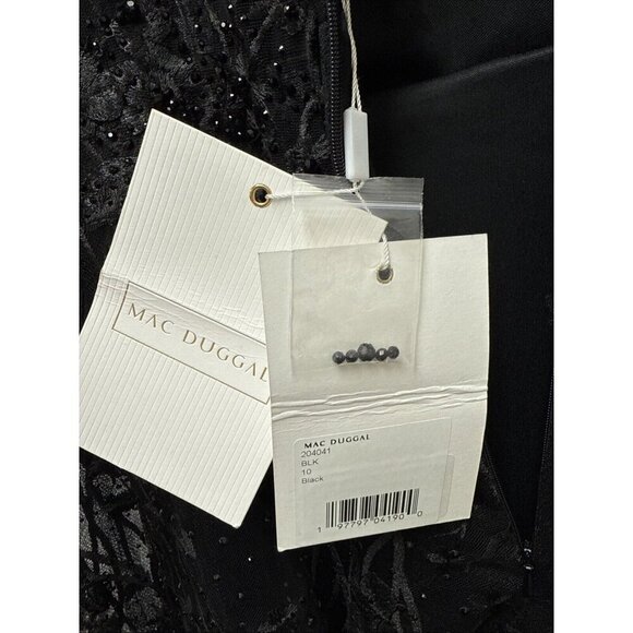 Mac Duggal Black Lace Midi Dress - Picture 9 of 9